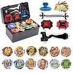 Gytobytle 12in1 Bey Spinning Tops with Box Metal Fusion Burst Blade Battling Battle Gyros Set, with Handle