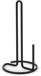 Umbra, Black Squire Paper Towel Holder for Kitchen, Bent Metal Wire Looks Like Cast Iron