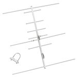 TWAYRDIO Yagi Ham Radio Antenna,Dual Band 2m 70cm VHF UHF Yagi,High Gain 8 Elements GMRS Vertical Base Antenna for Repeater System,HT Scanner,Satellite Work