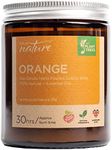 Orange - Luxury Scented Natural Aromatherapy Candle | Handmade with Pure Essential Oils | Natural Soy Wax | Cotton Wick | Long Lasting Calming Fragrance | Vegan & Eco-Friendly - YOUR NATURE – 140g