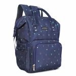 motherly 19 liter Smile in Style Waterproof Multistorage Baby Diaper Bag For Mothers|6 Month Warranty |(Blue Flower)