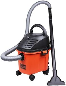 BLACK+DECKER BDWD08-B1 Wet and Dry Vacuum Cleaner with Cannister Body, 1000 W, Powerful Suction, 8L Capacity, 220V Vacuum Cleaner for Home Use, 1 Year Manufacturer Warranty(Red/Black)