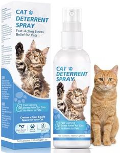 Cat Deterrent Spray for Furniture and Carpets, Cat Repellent Spray for Indoor and Outdoor Use, Plant-Based Pet Scratch Deterrent for Sofa, Curtains and Patio, 5.28 Fl Oz (Pack of 1)