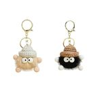 2 PCS key rings women Plush Keychain Key Ring Personalized Keychain Car Keychain Cute Plush Charm Keychain Key Ring School Bag Pendant Cute Keyring for Girls Boys Women Men Mum Girls Gifts