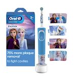 Oral-B Kids Electric Toothbrush, FROZEN, Rechargeable Power Toothbrush with 1 Brush Head, for Kids 3+