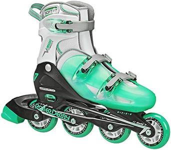 Roller Derby Women's V-Tech 500 Button Adjustable Inline Skate, Mint, Size 6-9