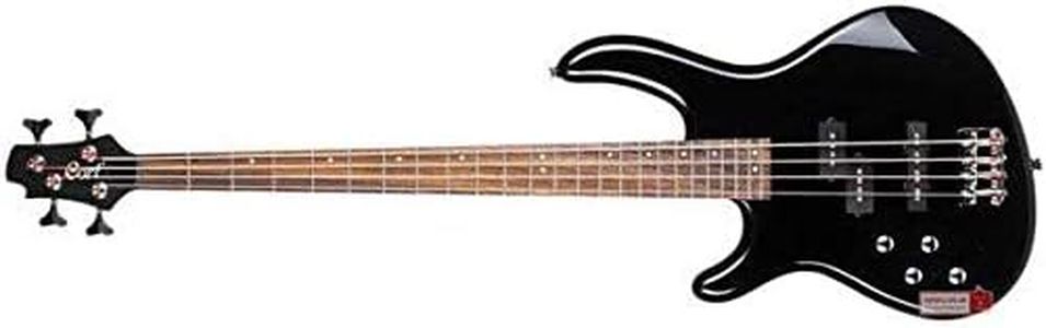 Cort Action Bass Plus Bass Guitar - Left Handed - Black