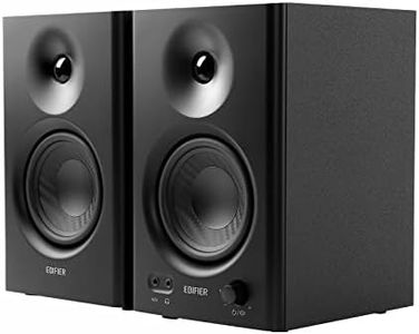 Edifier MR4 Powered Studio Monitor Speakers, 4" Active Near-Field Monitor Speaker - Black (Pair)