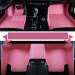 Car Floor mat- Customize The Picture - Customized for Your Personal Model - Heavy Duty Leather Car Mat Non-Slip Waterproof (Pink)