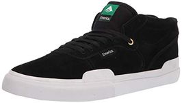 Emerica Men's Pillar Skate Shoe, Black/White/Gold, 11 UK