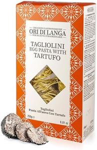 Ori di Langa Tagliolini Egg Pasta with Truffles - Gourmet Egg Noodles with Black Truffles Foraged in Italy, All Natural Durum Wheat Pasta, Italian Food Products from Italy, Non-GMO - 8.8 oz