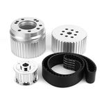 Belt Pulley Kit,Timing Belt and Water Pump Kit,Belt Drive Pulley Kit Water Pump Crank Alternator Pulley PSRN2254 replacement for replacement 289 302 351W