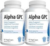 Alora Naturals Alpha GPC 60 VegiCaps - Choline Supplement, Supports Focus, Supports Cognition, Vegan Approved, Enhances Focus, 600mg per capsule (120 Count (Pack of 2))