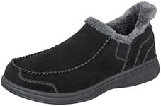 Orthofeet Men's Orthopedic Black Le