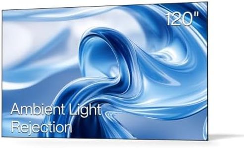 Valerion 120-inch Fresnel ALR Projector Screen, 16:9 Fixed Frame, Daylight Viewing, 1.8 Gain, 85% Ambient Light Rejection (Ceiling & Side), Compatible with Long Throw Projectors
