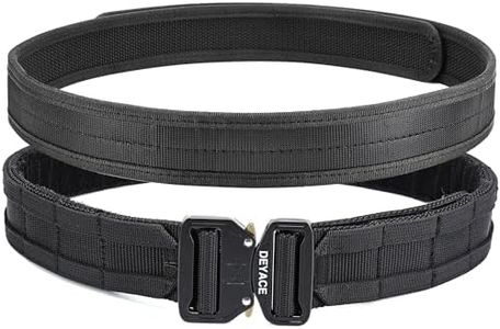 DEYACE Quick Release Battle Belt, 1.75'' Tactical MOLLE Heavy Duty Belt and 1.5'' EDC Inner Belt for Law Enforcement, Shooter