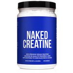 Naked Pure Micronized Creatine Monohydrate Powder - Unflavored, 500g, 1.1lb Bulk - Vegan, Non-GMO, Gluten-Free, Soy-Free, No Fillers, Supports Muscle Growth & Strength - 100 Servings