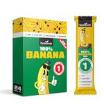 Healthy Banana Candy - No sugar added - Just One Ingredient - 100% Banana Natural Real Fruit Bar, Vegan, Gluten Free, Best High Fiber, Non GMO, No Preservatives - Energy Food for Children & Adults - Monthly Supply Pack (24 bars)