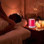 Electronic Tibetan Singing Bowl Sound Machine, 8 Healing Frequencies, Red Night Light, Touch Control, Auto Timer, USB Plug-in, for Meditation, Sleep, Yoga & Chakra Healing
