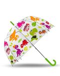 RSAAUD® Crazy Dino Dome Umbrella for Kids/Animal Theme Umbrella, Cartoon Jungle Theme Umbrella, Umbrella for Children, Umbrella for Kids,m Umbrella(Crazy Dino)