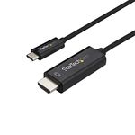 StarTech.com 3ft (1m) USB C to HDMI Cable - 4K 60Hz USB Type C to HDMI 2.0 Video Adapter Cable - Thunderbolt 3 Compatible - Laptop to HDMI Monitor/Display - DP 1.2 Alt Mode HBR2 - Black (CDP2HD1MBNL)