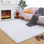 Maxsoft Fluffy Shag Bedroom Rug, 5x