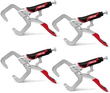 6-Inch 4 Pack C-Clamp Locking Pliers, Heavy Duty welding vise grip clamps for Industrial, DIY, Home