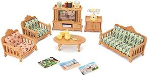 Dollhouse Furniture Set for Kids Toys Miniature Doll House Accessories Pretend Play Toys for Boys Girls & Toddlers Age 3+ with Living Room, Sofa, TV...