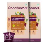 Panchamrit 100% Natural Chyawanprash Gummies - 30 Gummies(Pack of 2) | Boosts Immunity & Energy Levels along with Anti-ageing benefits | With 18+ Ayurvedic herbs & Vitamin C rich Amla For Kids & Adult