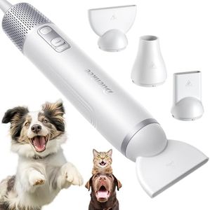 Buenkee Handheld Dog Dryer, 3HP High-Velocity Pet Hair Blower, White