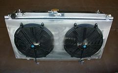 FSMOTO Aluminum Radiator + Shroud + Fans For Nis-san Patrol GU Y61 TB45E 4.5L 6 Cyl Petrol Manual 1997-ON