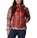 Columbia Women's Labyrinth Loop Hooded Jacket, Beetroot/Beetroot Iceblooms Print, XX-Large