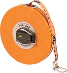 FREEMANS Top Line 50m:16mm Metal Wired Measuring Tape - 50m/165ft || Case Reinforced with Stainless Steel Band || Durable Winding Mechanism Handle and Stainless Steel Mouth with End Hook