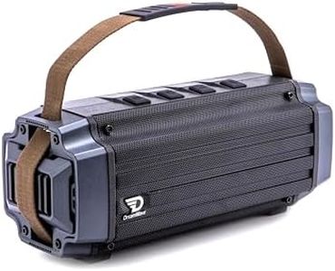 Dreamwave Tremor III Outdoor Bluetooth Speaker, 100W 107dB Loud, HiFi Sound, deep bass, Loud Stereo, IP66 Waterproof and Shockproof, Portable Wireless, Perfect for Camping, Backyard (Iron Gray)