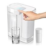 PHILIPS GoZero Next-gen Instant Water Filter Pitcher, Rechargeable Battery, Mirco-X Clean Technology, 3L 12 Cups, 1L/min Fast Flow, Countertop Filtered Water Purifier Jug for Tap Water, 1 Filter