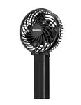 HOLMES 4-Inch 3-Speed Rechargeable Portable Fan in Black