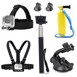 TEKCAM Head Strap Chest Mount Strap Selfie Stick Floating Handle Grip Suction Cup Mount Action Camera Accessories Compatible with Gopro Hero 13 12 11 10 9 8 AKASO EK7000 Apexcam WOLFANG Action Camera