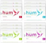 Stevita Hum, Variety Pack - 12 Packets of Sugar-Free Gum - Includes Three of Each Flavor: Peppermint, Cinnamon, Fruit & Spearmint - Non-GMO, Vegetarian, Keto, Gluten Free