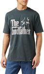 Recovered Men's The Godfather Strings Relaxed T-Shirt, Black, Black, S