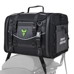 MIGHTYDUTY Motorcycle Tail Bag Expandable Large Capacity 45-60L/55-70L Motorcycle Luggage Bag Waterproof 1200D Oxford Fabric Multifunctional Motorcycle Bag for Back Seat