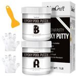 Epoxy Putty - 16oz Epoxy Pool Putty 2 in 1 Underwater or Above Repair Putty for Fixing Leaks, Cracks, Repairing, Filling, Sculpting - 2 Part Epoxy Glue for Metal, Tile, Concrete, Ceramics (White)