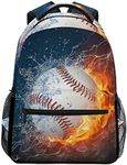 Blueangle Baseball Water Fire Print