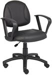 Boss Office Products Posture Task Chair with Loop Arms in Black