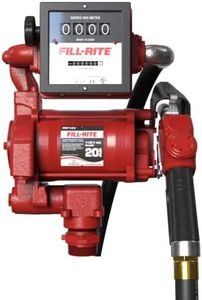 Fill-Rite FR711VA 115V 20 GPM Fuel Transfer Pump with Mechanical Meter Package, Gallons - For Gasoline, Diesel, Kerosene, Ethanol Blends, Methanol Blends & Biodiesel up to B20