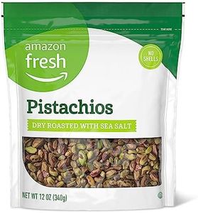 Amazon Fresh - Pistachios, Dry Roasted with Sea Salt, No Shells, 12 oz