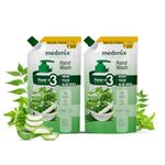 Medimix Ayurvedic Nature Care Hand Wash Refill With Neem,Tulsi&Aloe Vera 175 Ml (Combo Pack Of 2)|For Soft&Odour-Free Hands|99.9% Germ Protection|Shop Herbal|Natural|Soap-Free|100% Vegan