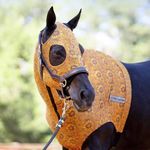 Jeffers Expression Lycra Horse Hood, Full – Stretchy Spandex Mane Cover for Pre Show Prep, Grooming, or Stable Use – Safe, Comfy Protection from Dust – Pairs w/Blanket & Boots - Bloomin' Toolin