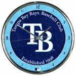 WinCraft MLB Tampa Bay Devil Rays Chrome Clock