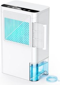 Dehumidifiers for Home, 2000 Sq.Ft Small Dehumidifier with Drain Hose/2.5L Tank, Portable Dehumidifier with Auto Shut Off, Sleep Mode, 7-Color Ambient Light for Bedroom Bathroom Basement Closet RV