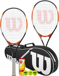 Wilson Matchpoint Tennis Racket Set – 2 Racquets with Carry Bag